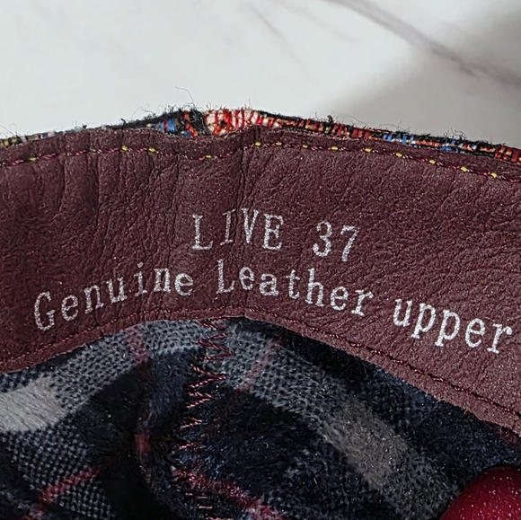 L'ATISTE Vintage Leather Boho Floral Ankle Boots Sz 37 7 - Picture 5 of 7